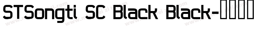 STSongti SC Black Black字体转换